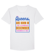 Queens Are Born In December  Tricou mânecă scurtă guler larg Bărbat Skater