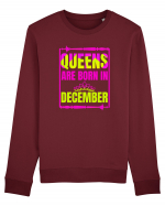 Queens Are Born In December  Bluză mânecă lungă Unisex Rise