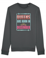 Queens Are Born In December  Bluză mânecă lungă Unisex Rise