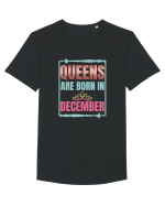 Queens Are Born In December  Tricou mânecă scurtă guler larg Bărbat Skater