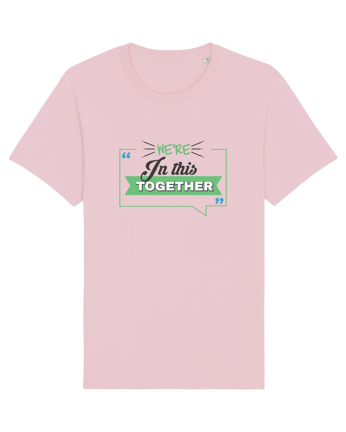 Tricou mânecă scurtă Unisex Rocker Cotton Pink