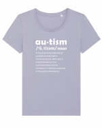 Autism Tricou mânecă scurtă guler larg fitted Damă Expresser