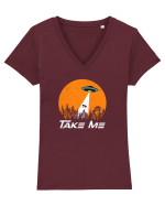 Take Me Tricou mânecă scurtă guler V Damă Evoker