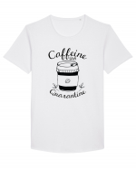 Caffeine Quarantine Tricou mânecă scurtă guler larg Bărbat Skater