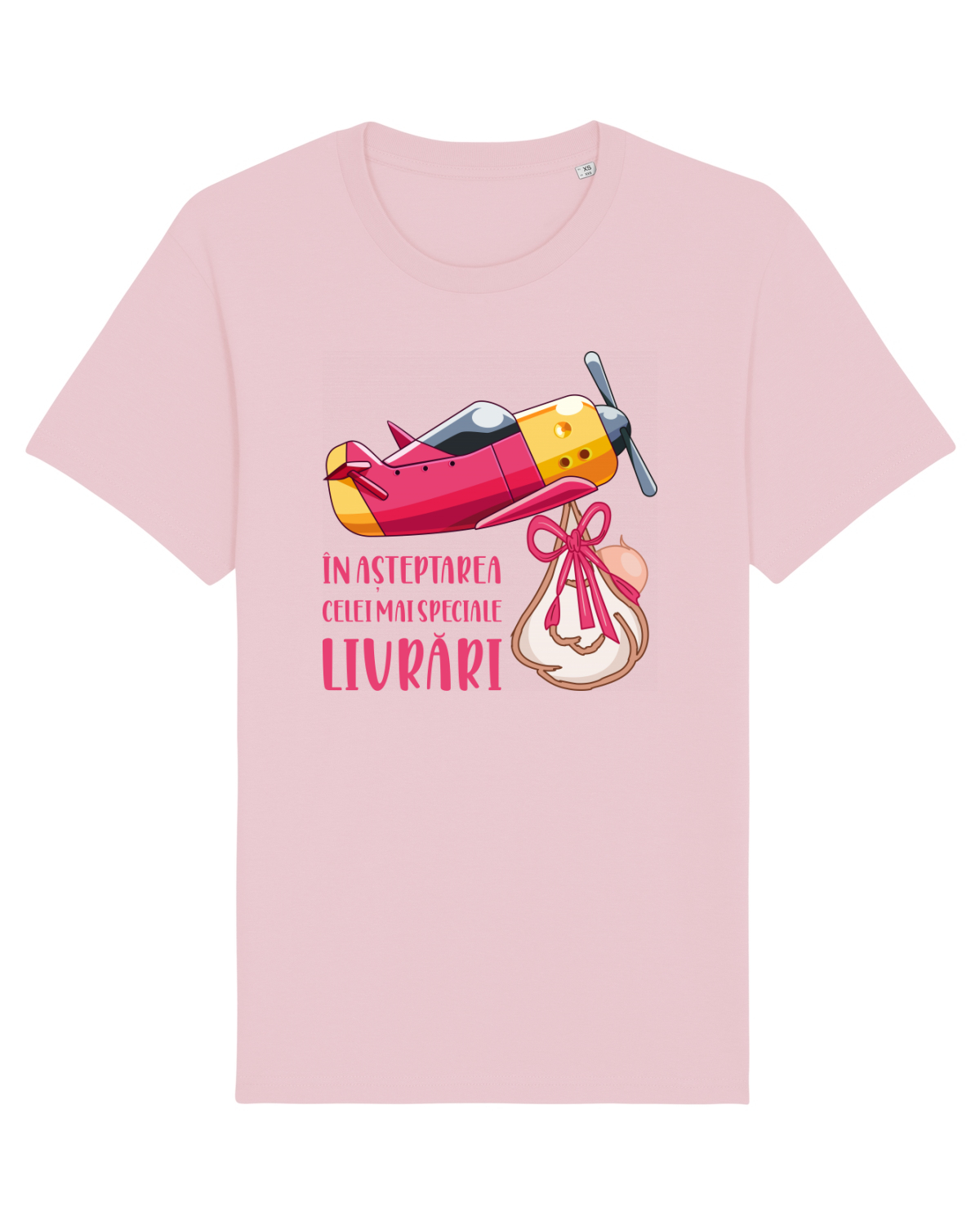 Tricou mânecă scurtă Unisex Rocker Cotton Pink