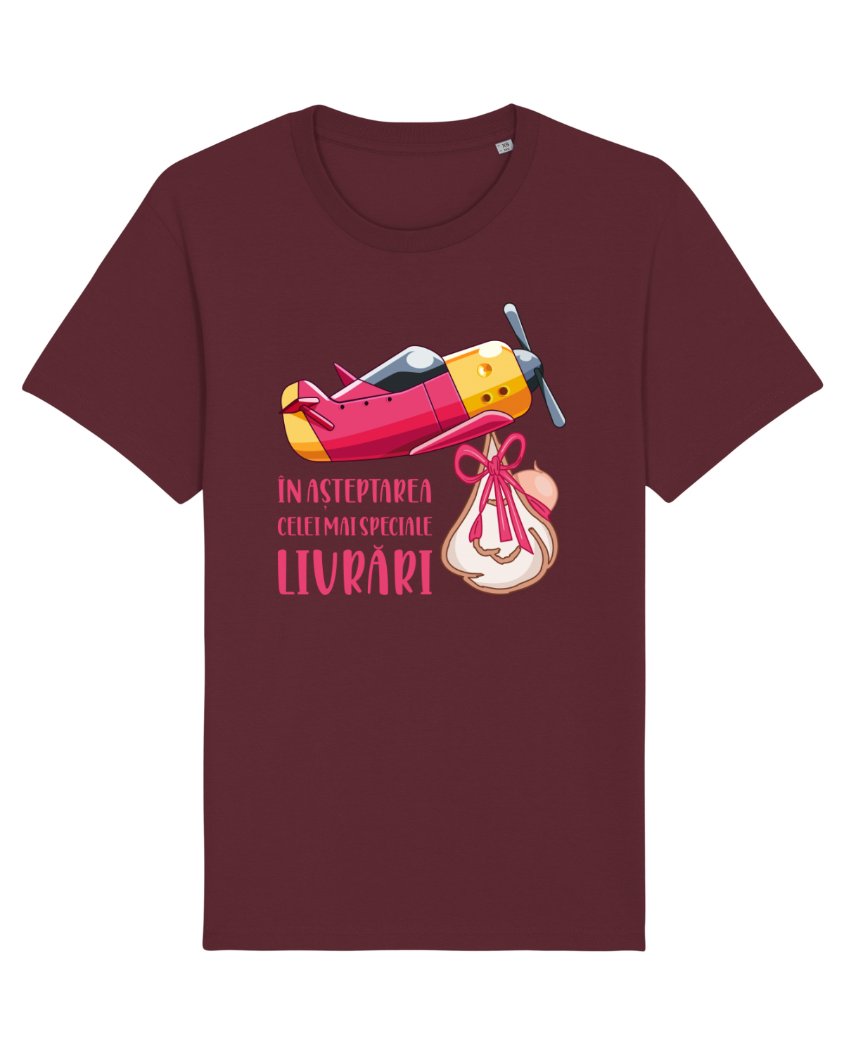 Tricou mânecă scurtă Unisex Rocker Burgundy