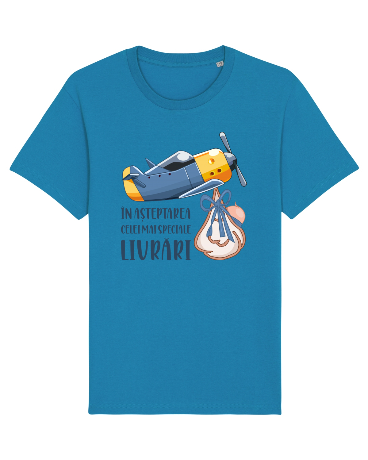 Tricou mânecă scurtă Unisex Rocker Azur