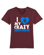 Crazy girlfriend Tricou mânecă scurtă guler V Bărbat Presenter