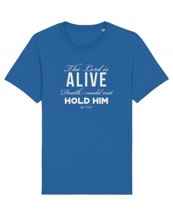Death could not hold Him. Royal Blue