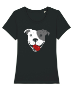 Catel Pitbull Tricou mânecă scurtă guler larg fitted Damă Expresser