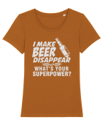 Make Beer disappear Tricou mânecă scurtă guler larg fitted Damă Expresser
