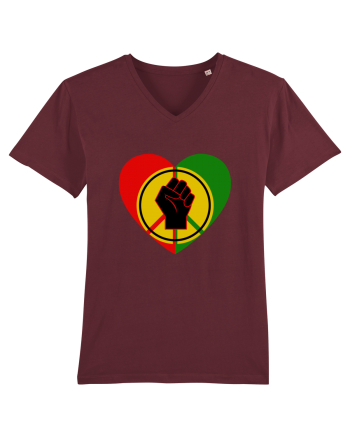 Peace Love Resist Burgundy