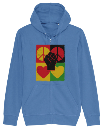 Peace Love Resist Bright Blue
