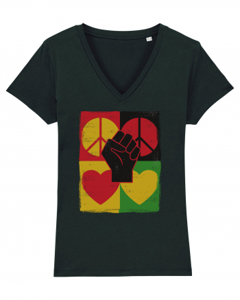 Peace Love Resist Black