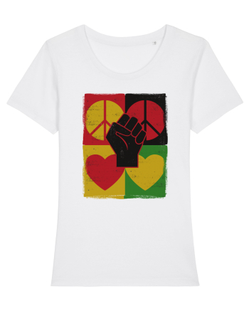 Peace Love Resist White