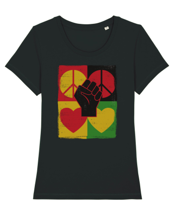 Peace Love Resist Black