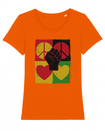 Peace Love Resist Bright Orange