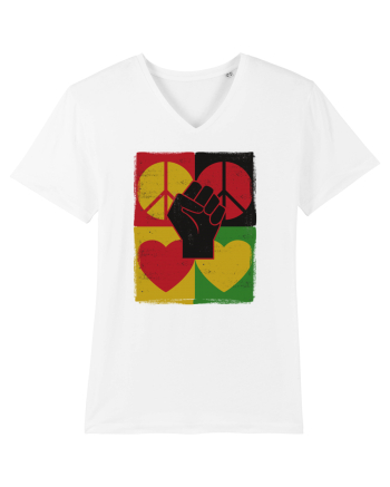 Peace Love Resist White