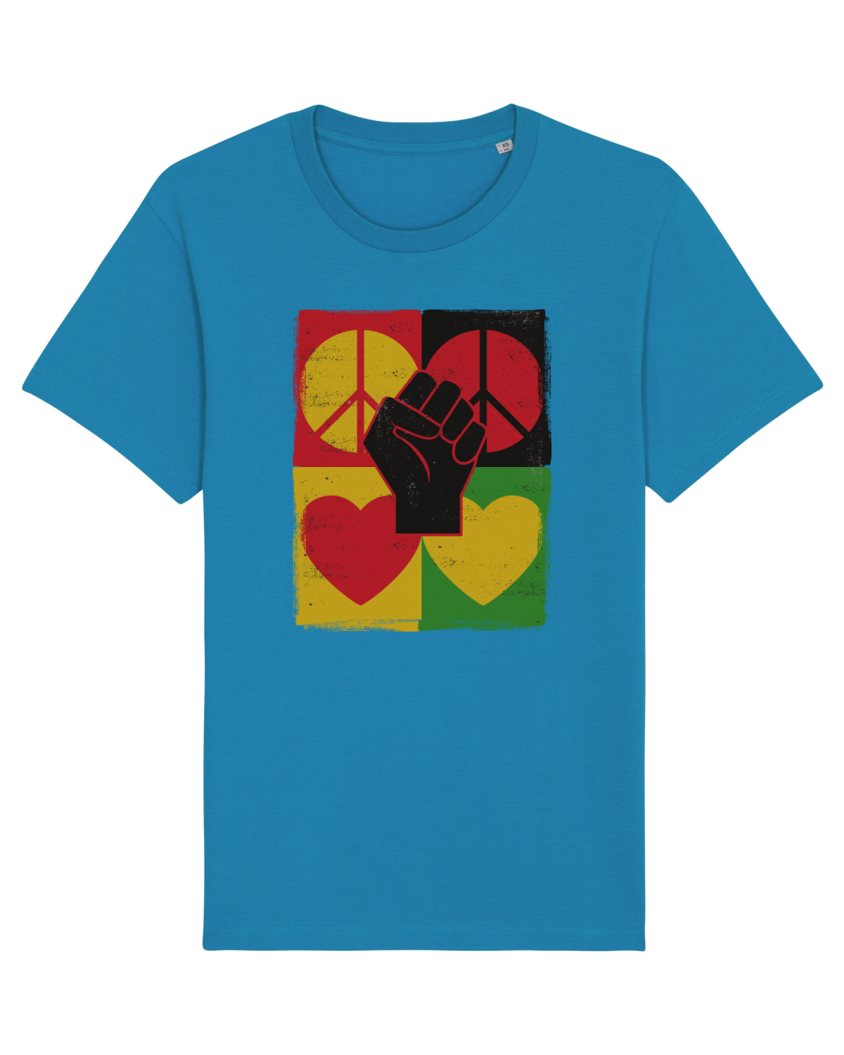 Tricou mânecă scurtă Unisex Rocker Azur