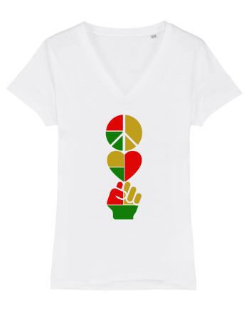 Peace Love Resist White