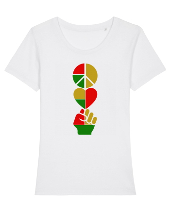 Peace Love Resist White