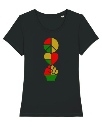 Peace Love Resist Black