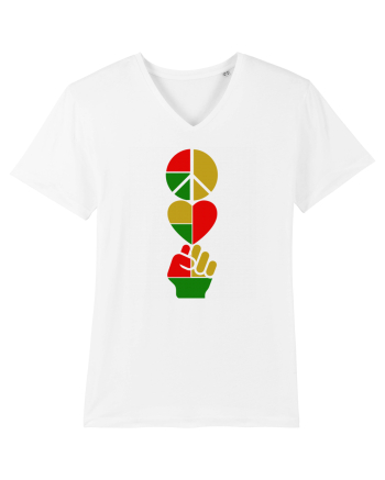Peace Love Resist White