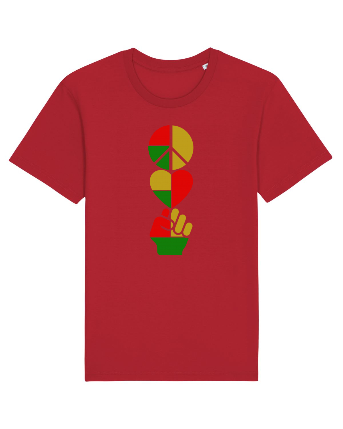 Tricou mânecă scurtă Unisex Rocker Red
