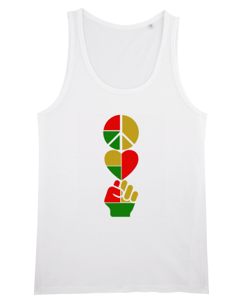 Peace Love Resist White