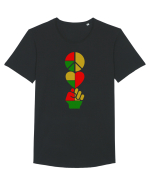 Peace Love Resist Tricou mânecă scurtă guler larg Bărbat Skater