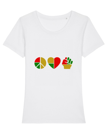 Peace Love Resist White