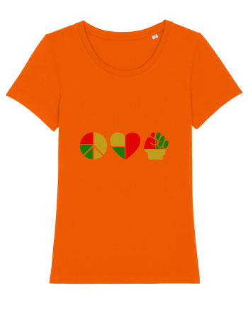 Peace Love Resist Bright Orange
