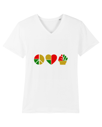 Peace Love Resist White