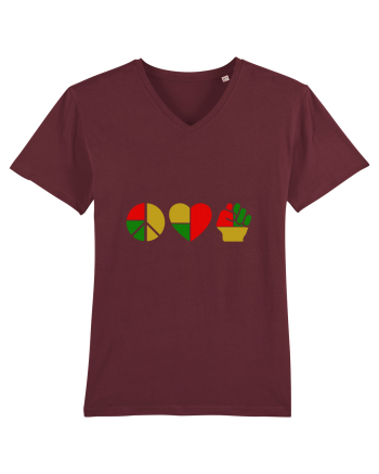 Peace Love Resist Burgundy