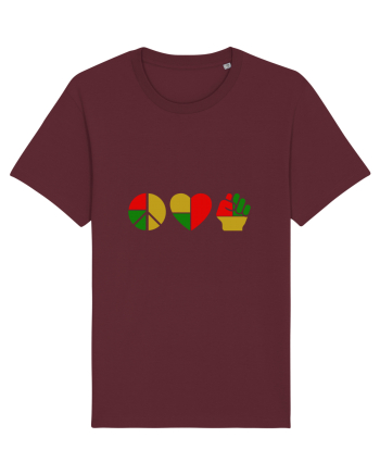 Peace Love Resist Burgundy