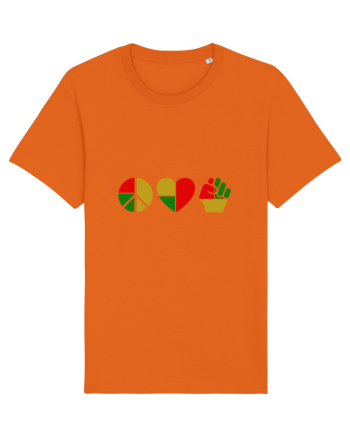 Peace Love Resist Bright Orange