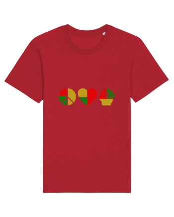 Peace Love Resist Red