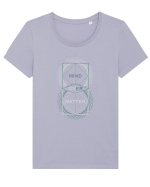 MIND OVER MATTER Tricou mânecă scurtă guler larg fitted Damă Expresser