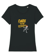 Dare to be different Tricou mânecă scurtă guler larg fitted Damă Expresser