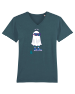Cool Ghost Tricou mânecă scurtă guler V Bărbat Presenter