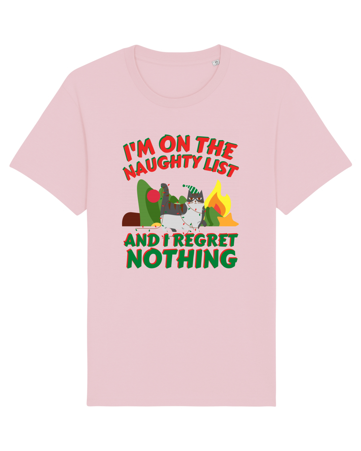 Tricou mânecă scurtă Unisex Rocker Cotton Pink