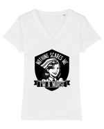 Pentru Asistente Medicale Tricou mânecă scurtă guler V Damă Evoker