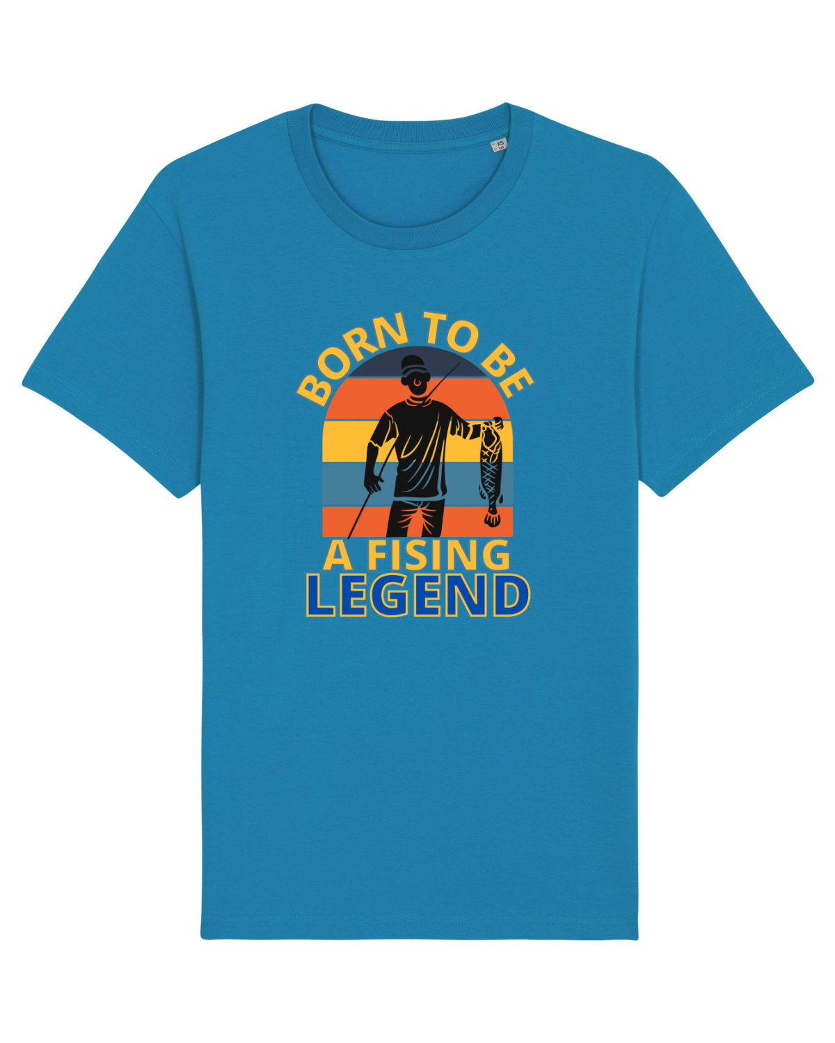 Tricou mânecă scurtă Unisex Rocker Azur