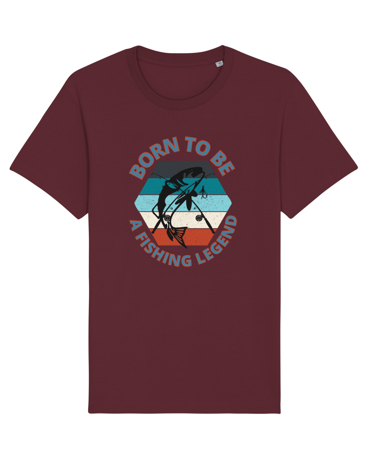 Tricou mânecă scurtă Unisex Rocker Burgundy