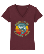 Pescari Tricou mânecă scurtă guler V Damă Evoker