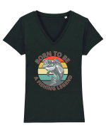 Pescari Tricou mânecă scurtă guler V Damă Evoker