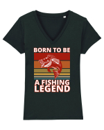 Pescari Tricou mânecă scurtă guler V Damă Evoker