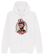 Amuzant Abraham Lincoln Hanorac cu fermoar Unisex Connector