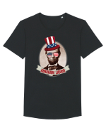 Amuzant Abraham Lincoln Tricou mânecă scurtă guler larg Bărbat Skater