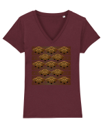 Arta Japoneza  Tricou mânecă scurtă guler V Damă Evoker